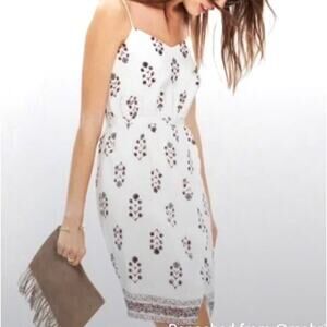 Madewell Silk Sandstar Tulip Wrap Dress Size 0 White